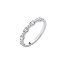 18ct White Gold 0.40ctw Half Eternity Ring