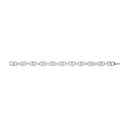 Silver Interlocked Circles Cubic Zirconia Ladies Bracelet