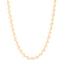 Yellow Gold Leaf with Olives Motif Necklace/Bracelet