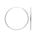 Silver 40mm Hoop Earrings