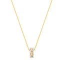 9ct Yellow Gold 0.20ctw Circle Necklace