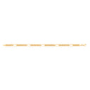 Yellow Gold Panther & Plain Oval Link Ladies Bracelet