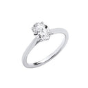 9ct White Gold 1.00ctw Oval Cut LAB GROWN Diamond Ring IGI Certified