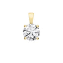 18ct Yellow Gold 2.00ctw LAB GROWN Diamond Pendant IGI Certified