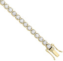 9ct Yellow Gold 5.00ctw LAB GROWN Diamond Tennis Bracelet White GoldI Certified