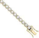 9ct Yellow Gold 7.00ctw LAB GROWN Diamond Tennis Bracelet White GoldI Certified