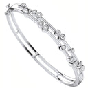 9ct White Gold 1.00ctw Dress Diamond Bangle