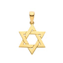 Yellow Gold Star of David Pendant