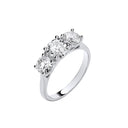 9ct White Gold 2.00ctw Trilogy LAB GROWN Diamond Ring White GoldI Certified