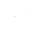 Yellow Gold Key & Heart Ladies Bracelet