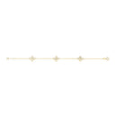 Yellow Gold MOP Flower Ladies Bracelet