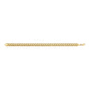 Yellow Gold Herringbone 7mm Ladies Bracelet