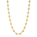 Yellow Gold Coffee Bean Link Necklace/Bracelet