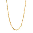 Yellow Gold Heart 6.4mm Link Belcher Bracelet/Chain