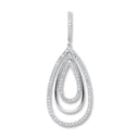 18ct White Gold 0.50ct Diamond Drop Pendant