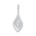 18ct White Gold 0.60ct Diamond Drop Pendant