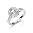 18ct White Gold 0.29ct & (0.50ct Centre) Semi-Set Mount G/VS