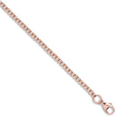 Rose Gold 2.7mm Round Belcher Chain