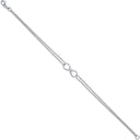 9ct White Gold 0.15ct Diamond Bracelet