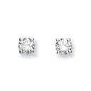 18ct Yellow Gold 0.61ctw Claw Set Diamond Stud Earrings