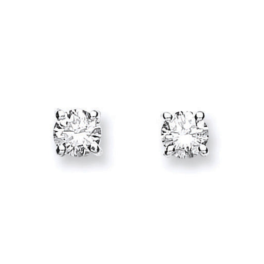 18ct Yellow Gold 0.61ctw Claw Set Diamond Stud Earrings - 18ct Gold