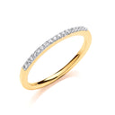 9ct Yellow Gold 0.10ct Eternity Ring