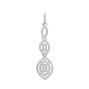 9ct White Gold Drop 0.25ct Diamond Pendant