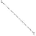 9ct White Gold 0.25ct Diamond Infinity Link Bracelet