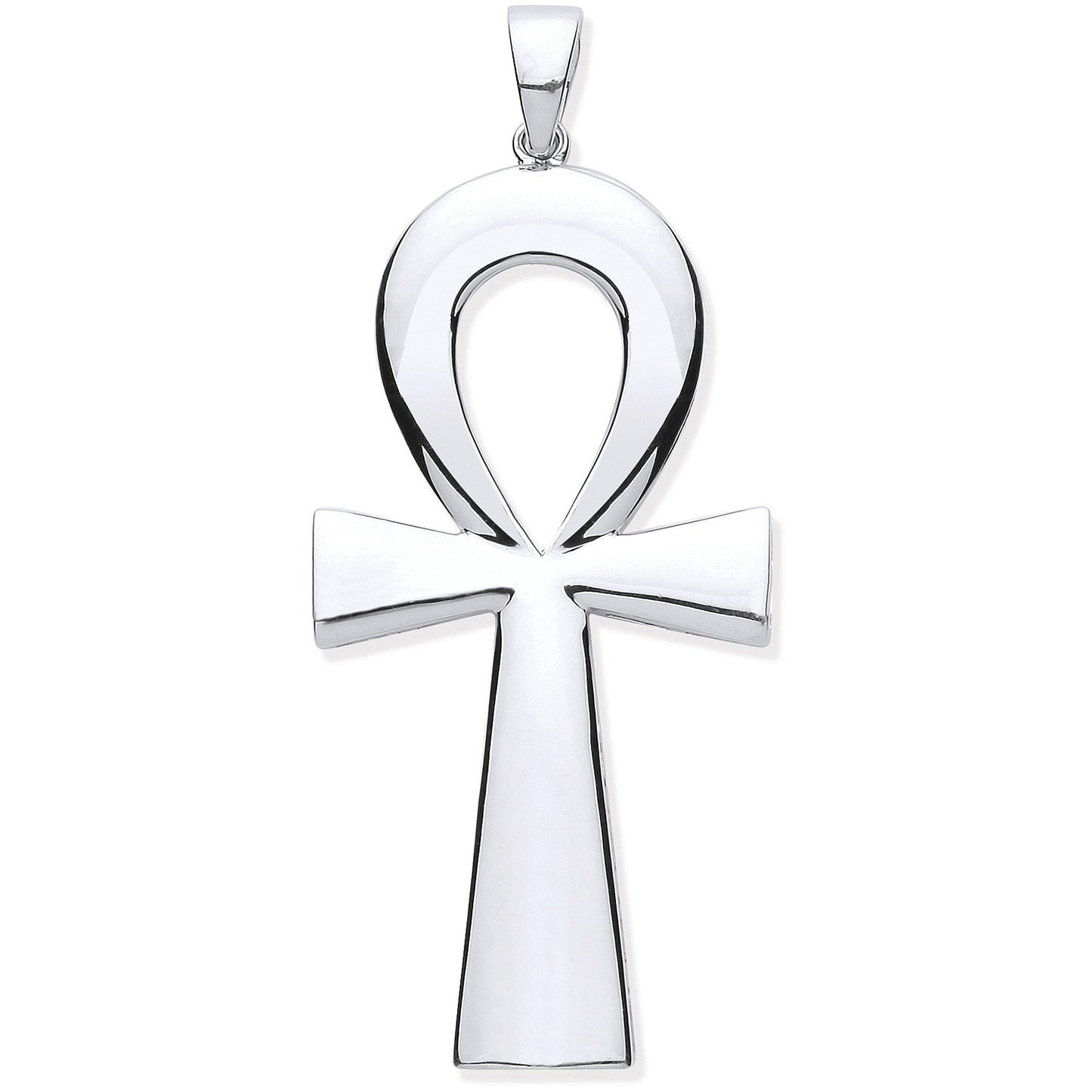 Silver Large Ankh Cross - Key of Life - Silver