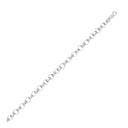 Silver 8.0mm Plain & Engraved Link Belcher Chain/Bracelet
