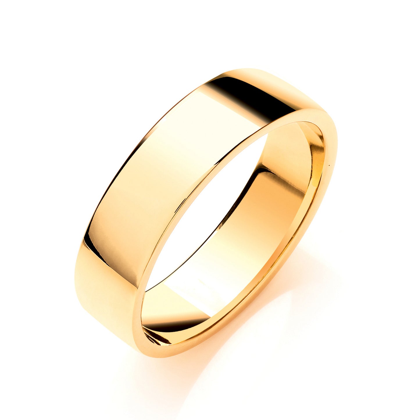 6mm Soft Court Shape Wedding Band - Palladium 950