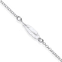 Silver Feather Anklet