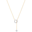 9ct Yellow Gold 0.09ctw Tassel Through Circle of Life Pendant (18in/45cm) Chain