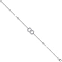 9ct White Gold 0.17ct Diamond Bracelet