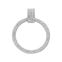 Silver Eternity Cubic Zirconia Pendant