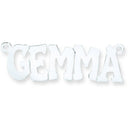 Silver Large Hip Hop Style Name Nameplate with 16"/18"/20" chain