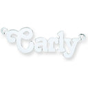 Silver Medium Terra Nameplate with 16"/18"/20" chain