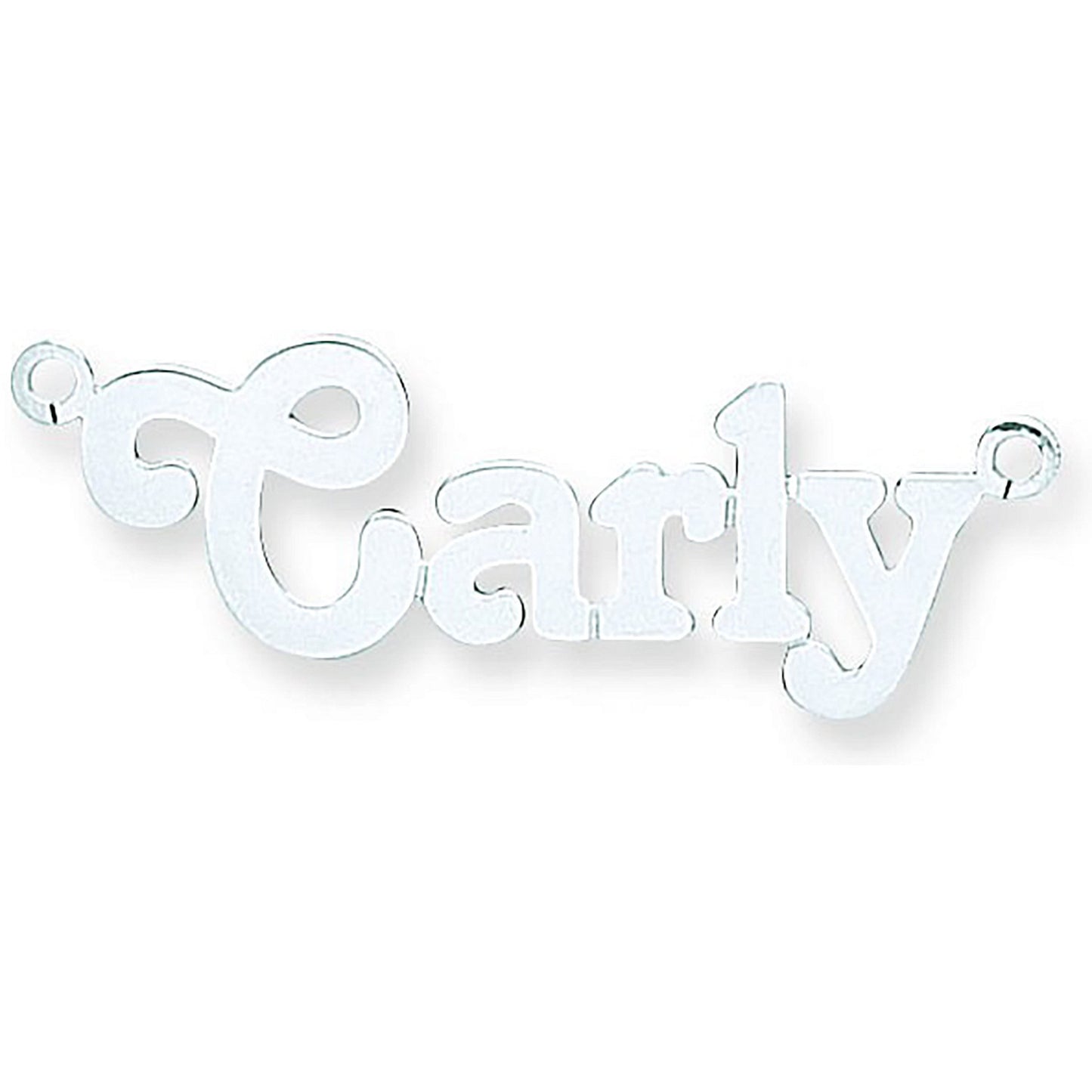 Silver Medium Terra Nameplate with 16"/18"/20" chain - Silver