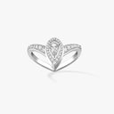 Fiery Pear-Cut Diamond Ring Small Model 12086-WG