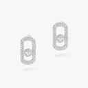 So Move Pavé Diamond Earrings White Gold 1.30ctw