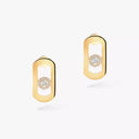 So Move Pavé Diamond Earrings Yellow Gold 0.23ctw