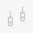 So Move Pavé Diamond Drop Earrings White Gold 2.12ctw