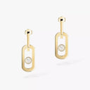 So Move XL Diamond Drop Earrings Yellow Gold 0.37ctw