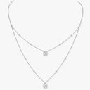 My Twin Two-Row Diamond Necklace Large Model White Gold 1.24ct
