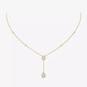 My Twin Tie Diamond Necklace Yellow Gold 0.35ct