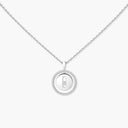 Lucky Move Pavé Diamond Necklace Small Model White Gold 0.17ct