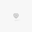 Joy Single Heart-Cut Diamond Earring White Gold 0.20ct