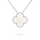 Magic Alhambra Pendant in 18K White Gold with Mother-of-Pearl