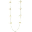 Princess Flower Necklace in 18kt Gold with Diamonds
