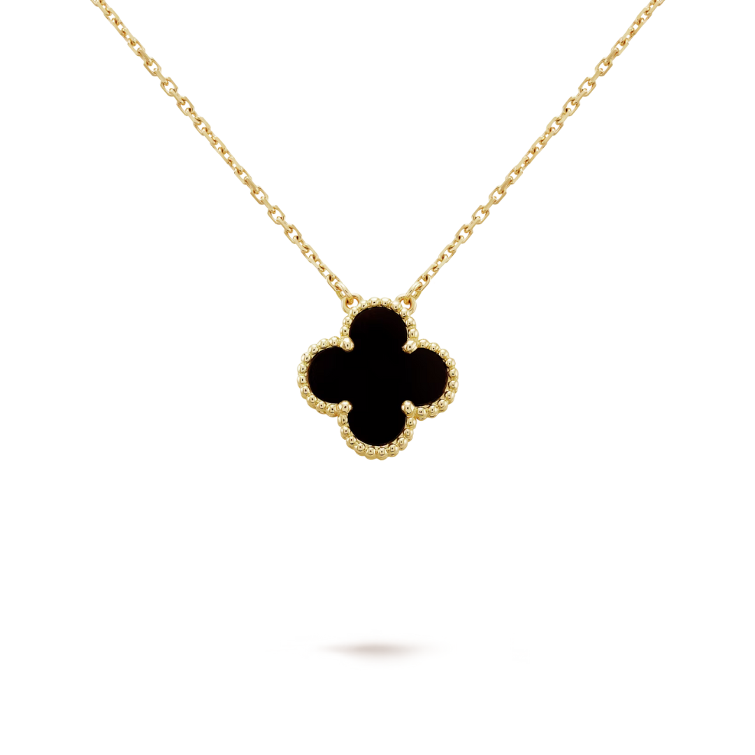 Belle Vante Pendant Onyx 18K Yellow Gold